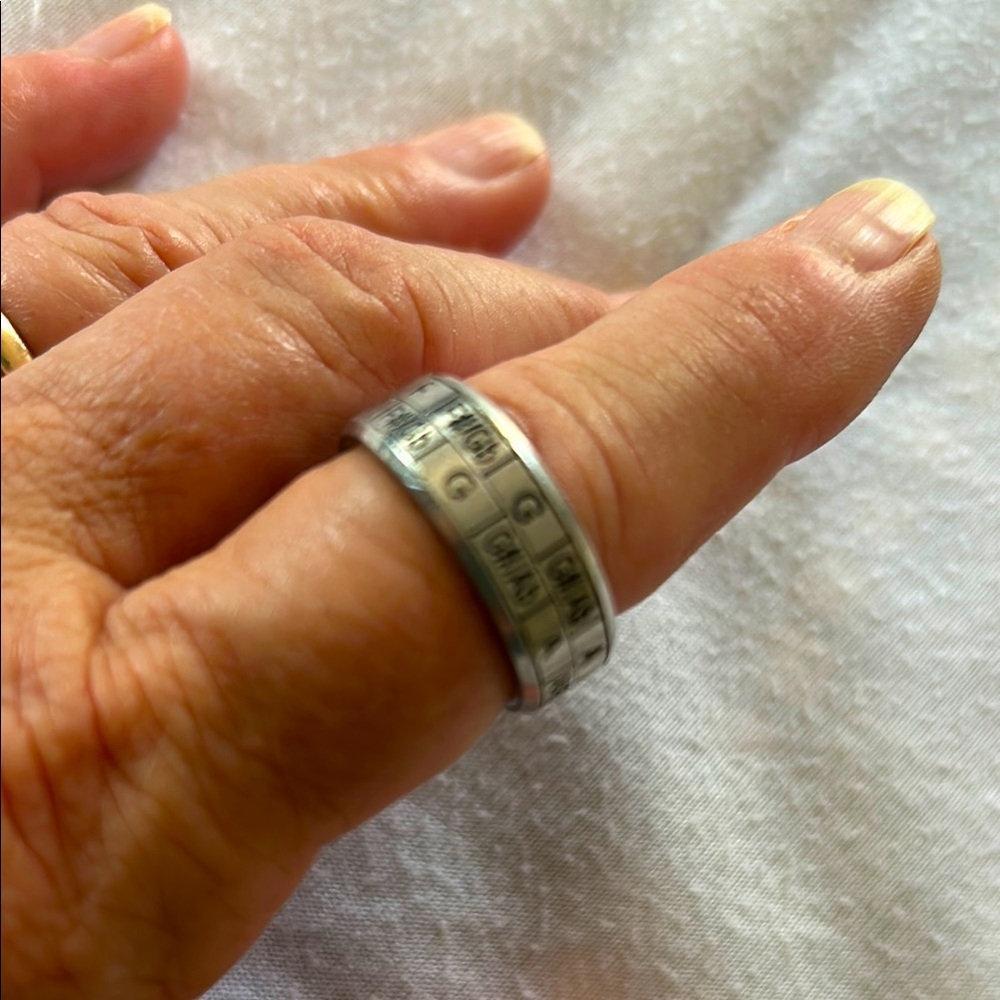 Silver circle of fifths Ring size 10